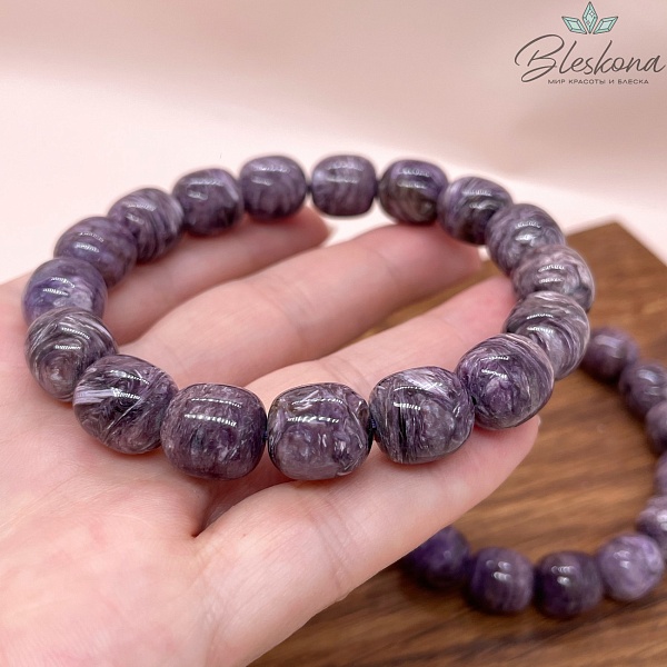 Чароит бочата №2 11*11,5 мм сет 19 см