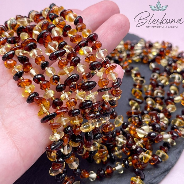 Янтарь крошка №9 микс 7-8мм