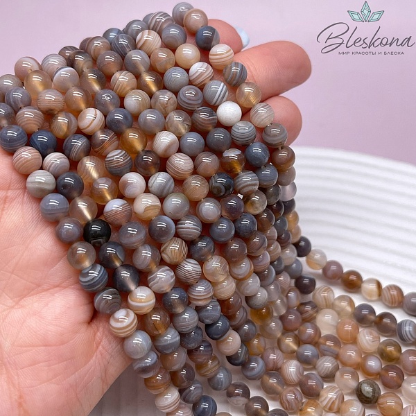 6,5 мм Агат Ботсвана №5