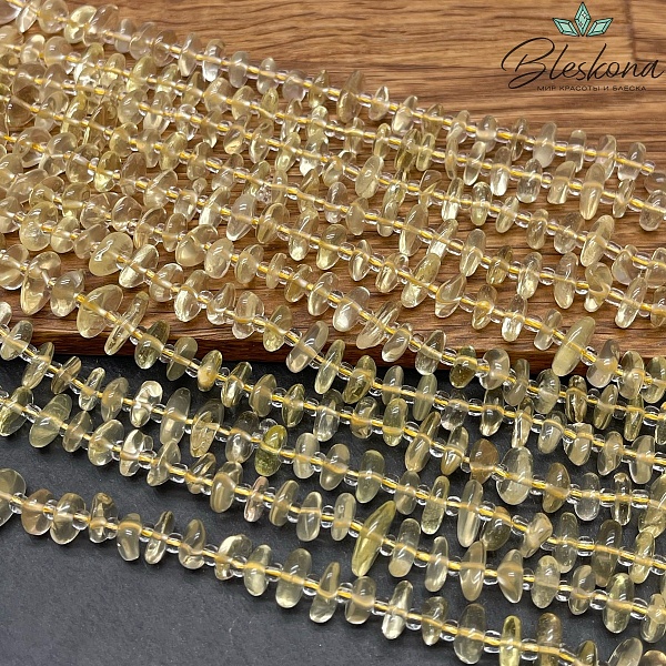 Кварц Лимонный сколы шлифованные (2-4)*(8-11) мм