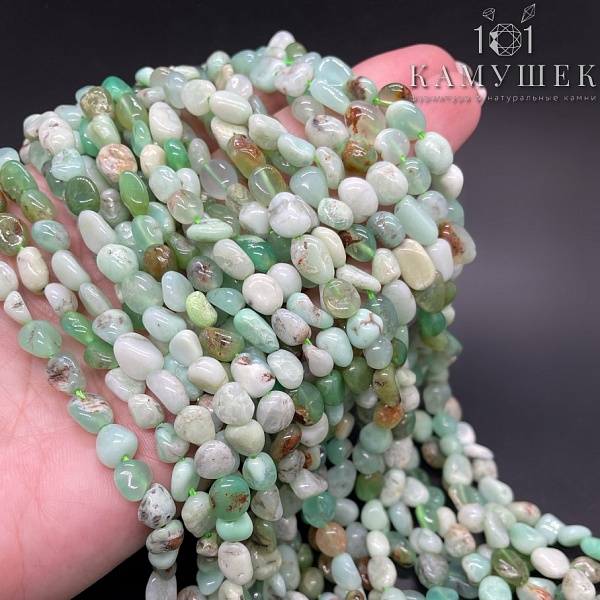 Хризопраз галтовка 5-6,5мм
