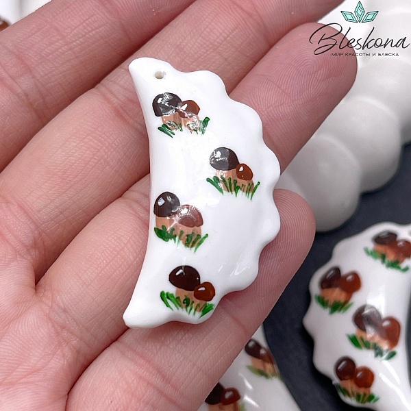 40*23 мм Подвеска Вареник с грибами