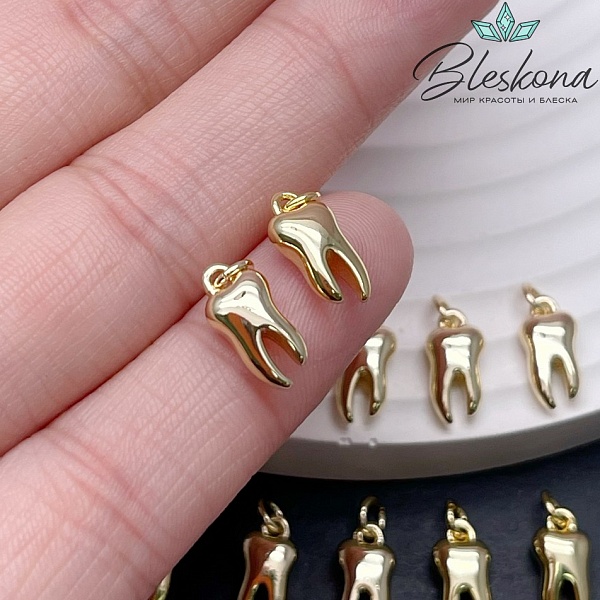 11,5*5,5 мм Цвет золото, Подвеска Зуб