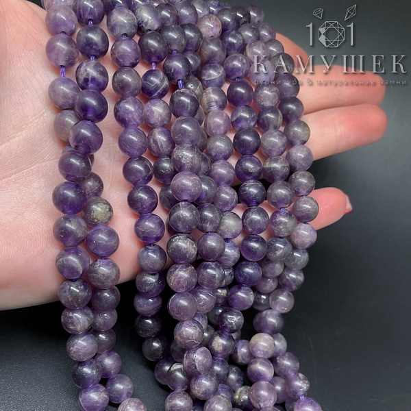 Аметист матовый 8 мм