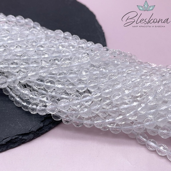 Горный хрусталь огранка 6 мм