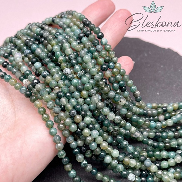 Агат моховой 4,5 мм