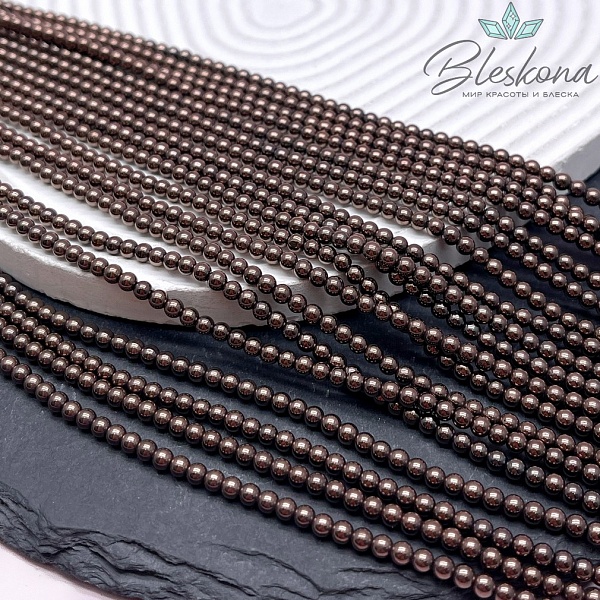 3,5 мм Гематин имитация, цвет коричневый (шоколадный)