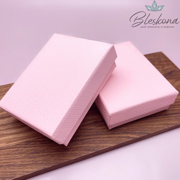 Коробка Розовая черная подложка 9*7*3 см