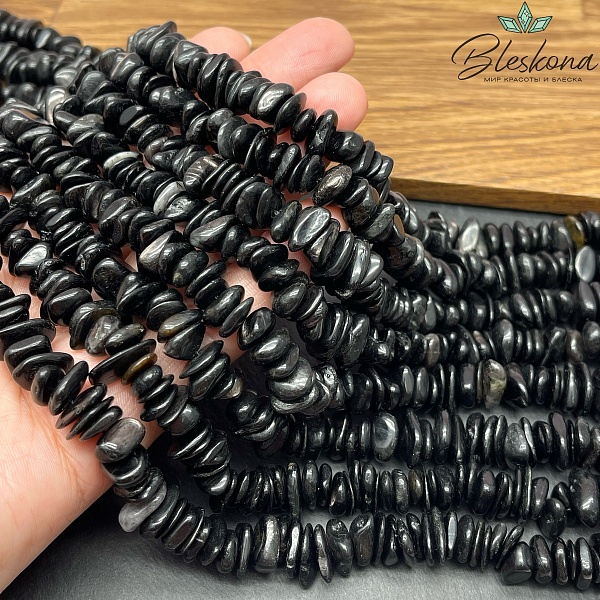 Гиперстен сколы шлифованные (2-4)*(6-12) мм