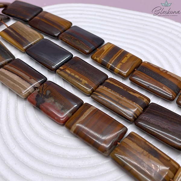 Тигровый глаз прямоугольник 30*20 мм