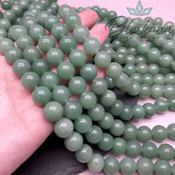 Авантюрин зеленый 12 мм 