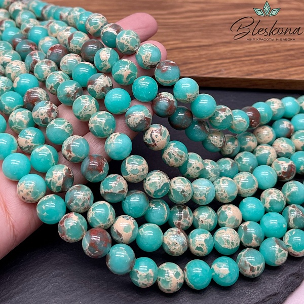 Варисцит зеленый (имитация) №1 10 мм