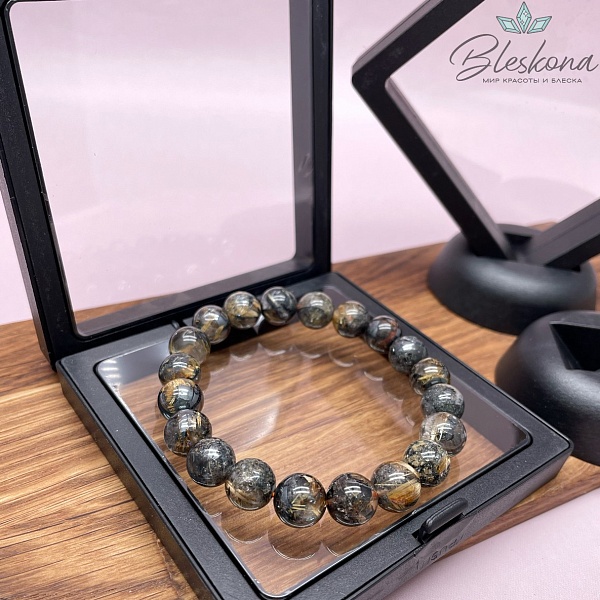 Прозрачный дисплей для украшений черный 9 см