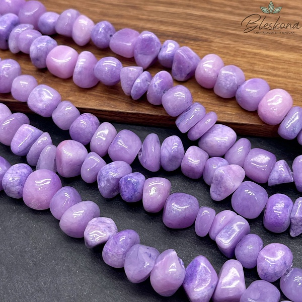 Оникс фриформ фиолетовый (6-10)*(10-15) мм