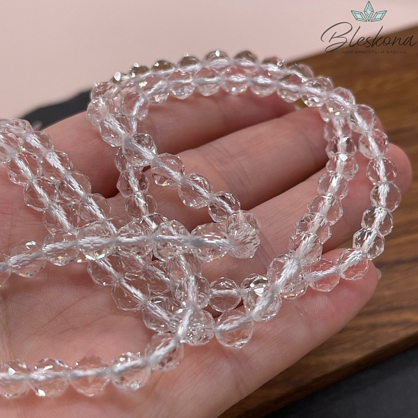 Горный хрусталь купная огранка 6 мм ААА