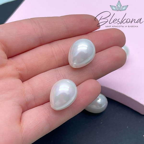 13,5*18 мм, Жемчуг Майорка капля (штучно)