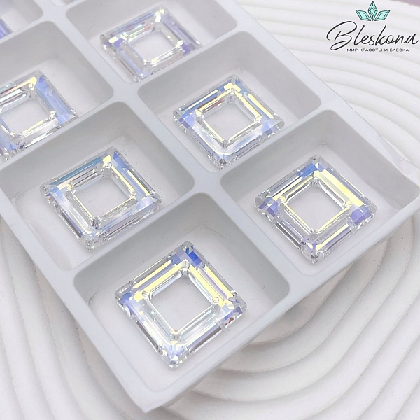 4439 Square Ring 20 мм Crystal AB