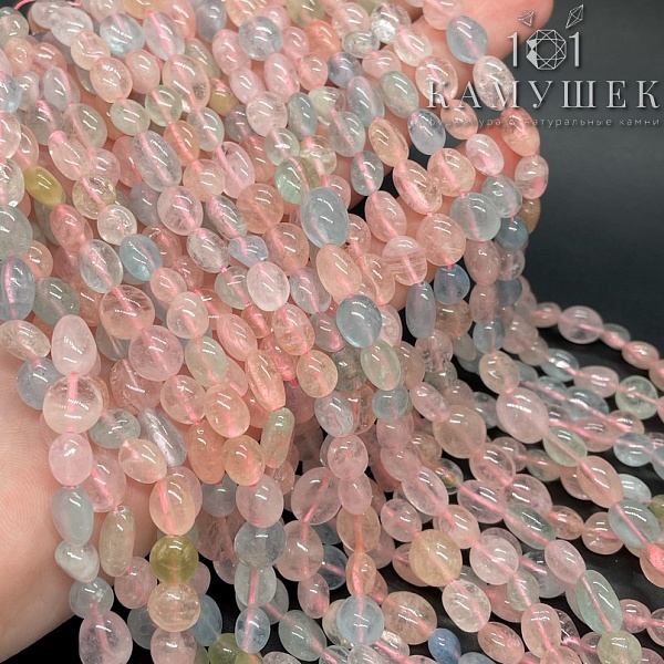 Морганит галтовка 6-7мм