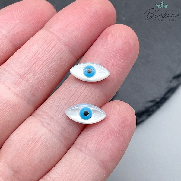 12*6 мм Бусина Глаз уп.3 шт.