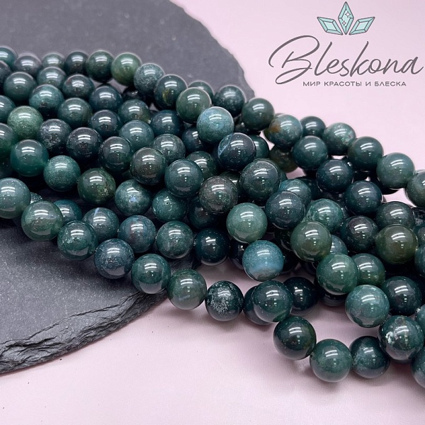 Агат моховой 10 мм