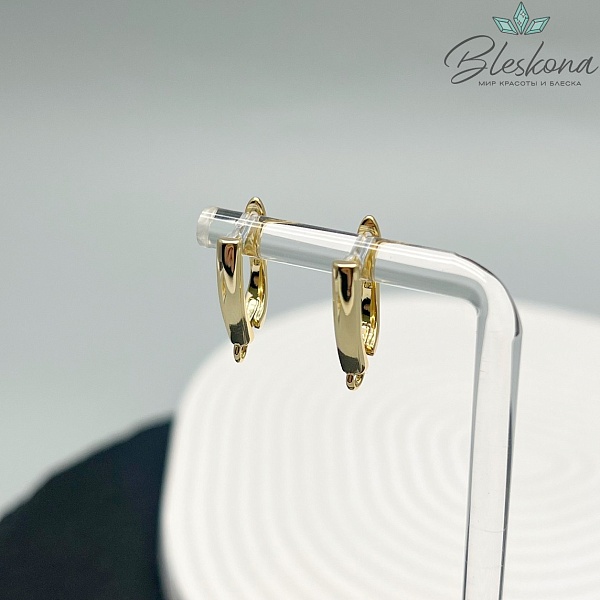 18*3,2мм Цвет золото, Швензы без страз Люкс №24