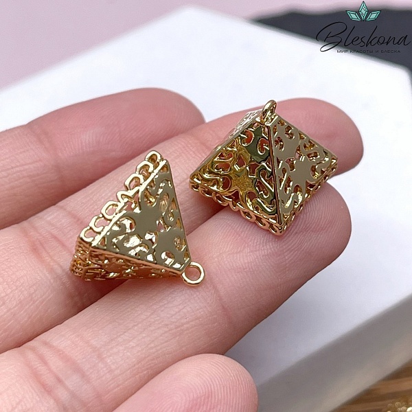 14*14 мм Цвет золото, Концевик Этно №1