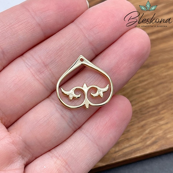 19*20 мм Цвет золото, Подвеска Этно №9