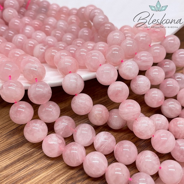 11 мм Мадагаскарский розовый кварц