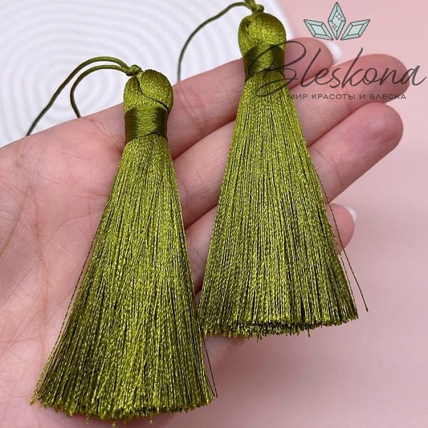 Кисть вискозный шелк Хаки 8*1 см