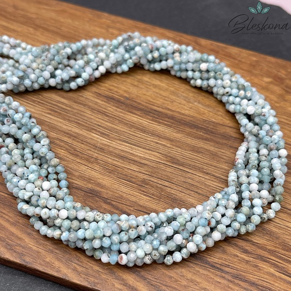 Ларимар алмазная огранка №1 3 мм