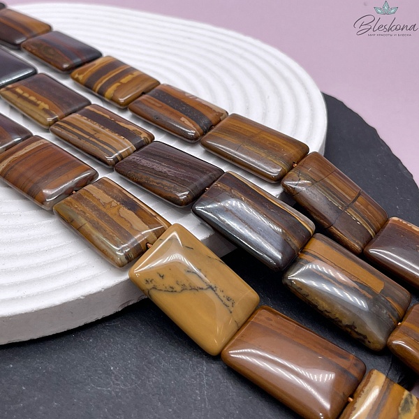 Тигровый глаз прямоугольник 30*20 мм