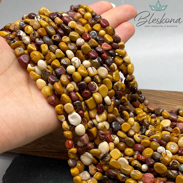 Яшма Мукаит галтовка 5-7 мм