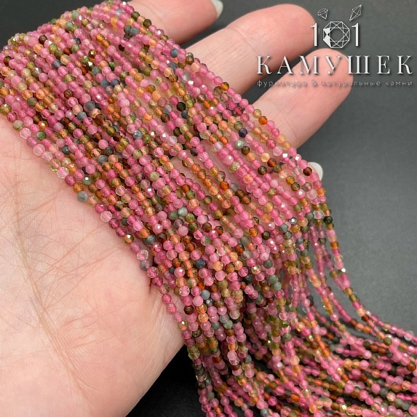 ⌀2мм Турмалин микроогранка №1