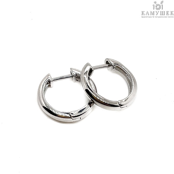 17,5мм  Цвет Серебро, Швензы бублик Конго Люкс