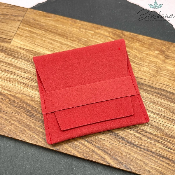 Мешочек- Конверт бархат Красный 7 см 