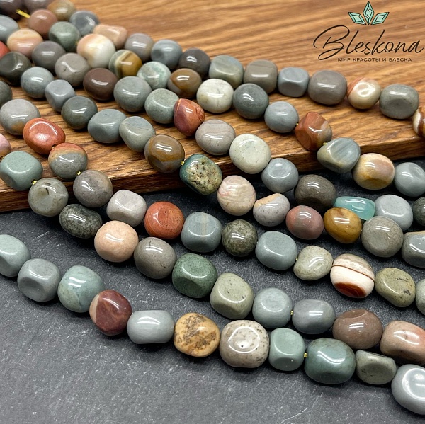 Яшма полихромная галтовка 9-10 мм