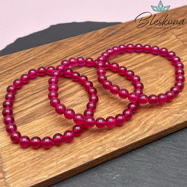 Рубин синтетический (имитация) сет 6,5 мм