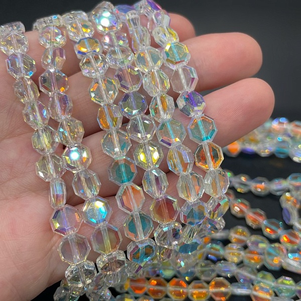 7,5 мм Стекло Lux, восьмиугольник, цвет AB