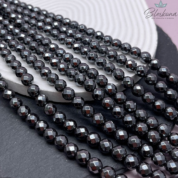 8мм Гематин имитация, огранка