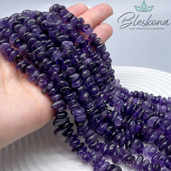 Аметист галтовка (7-10)*(3-5) мм