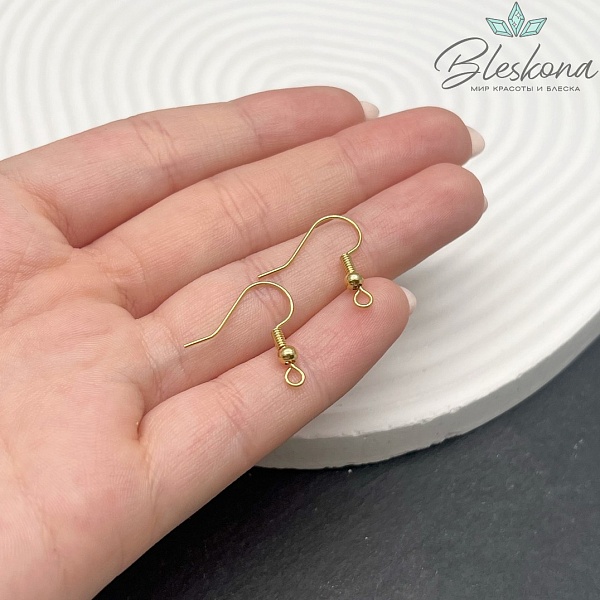 18мм Цвет золото, Швензы крючок №123 Люкс