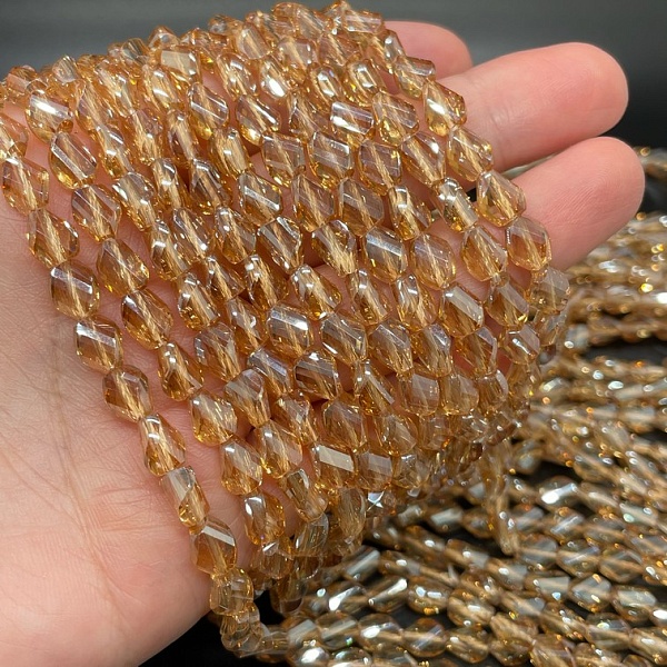 6*7,5 мм Стекло Lux, фриформ, цвет карамельный