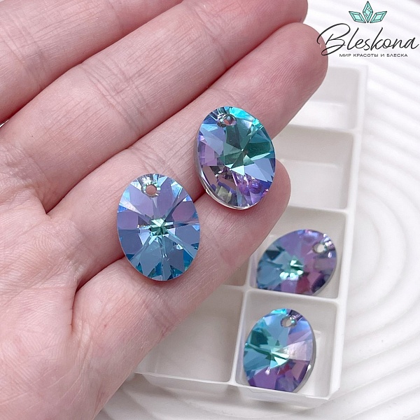 6028 XILION Oval 18 мм Crystal Vitrail Light P