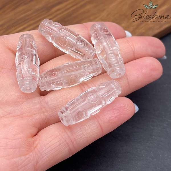 Резная Бусина Дзи 9 глаз 30*10мм