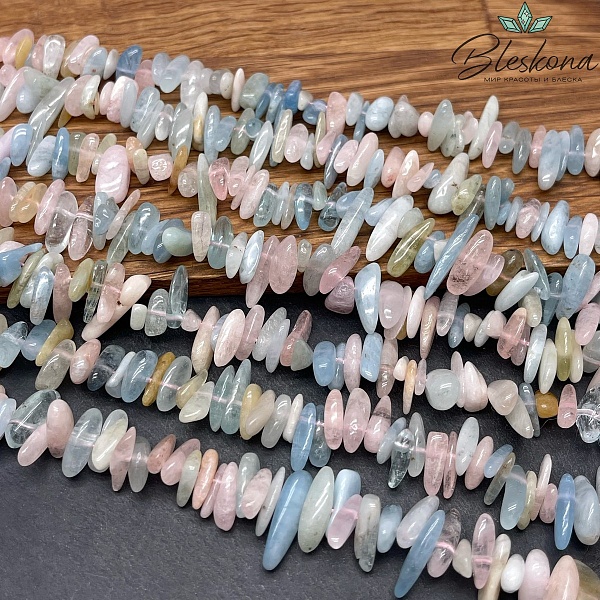 Берилл сколы шлифованные 10-22 мм