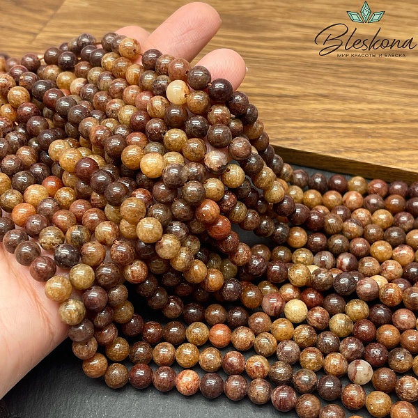 Кварцит коричневый №1 6 мм