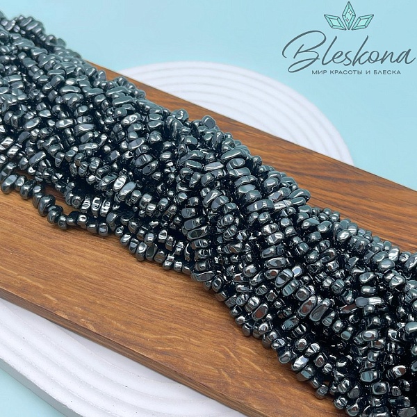 6-7мм Гематин сколы шлифованные, имитация