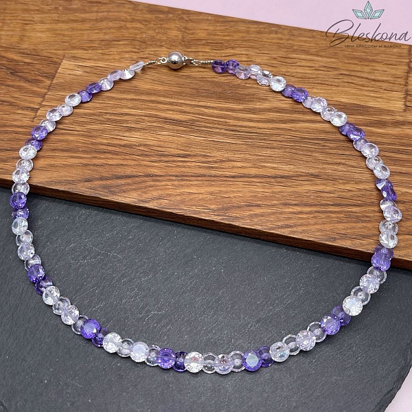 Циркон микс №3 конус огранка  7 мм (кубический цирконий, фианит) 