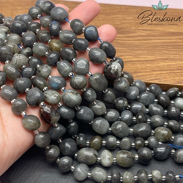 Лабрадор галтовка на увеличение 7-10 мм