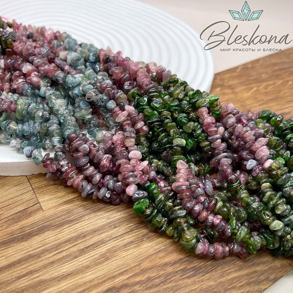 Крошка Турмалин  ширина бусин ~ 6-9 мм